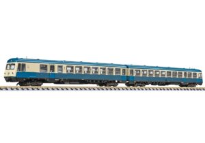 Liliput L163216 2-car Diesel Railcar Class 628, 004-0/014-3, DB Blue & Beige, Ep.IV - N Gauge