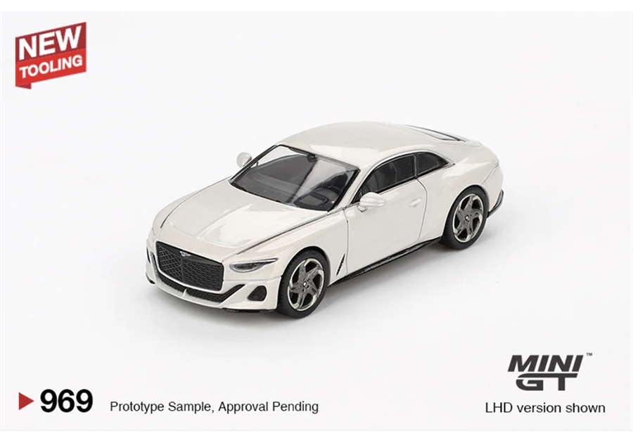 MiniGT MGT00969-L Bentley Batur Bonneville Pearl (LHD) - 1:64 Scale