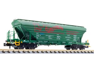 Liliput L265901 Bogie Grain Wagon Type Uagpps, 'Burgt EUROTREIN' (SK) Green, Ep.V - N Gauge