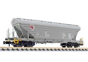 Liliput L265903 Bogie Grain Wagon Type Uagpps, 'LTB' (CZ) Grey, Ep.V - N Gauge