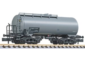 Liliput L265966 Bogie Tank Wagon, DB/'Fuchs Mineralölwerk GmbH Mannheim' Grey, Ep.IV - N Gauge
