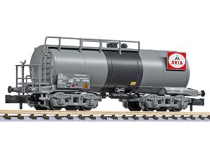 Liliput L265974 Bogie Tank Wagon, SBB-CFF/'AVIA' Grey & Black, Ep.IV - N Gauge