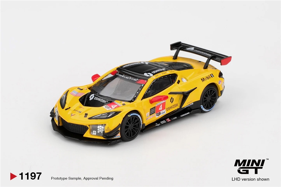 MiniGT MGT01197-L Chevrolet Corvette Z06 GT3.R No.4 Corvette Racing By Pratt Miller - 1:64 Scale