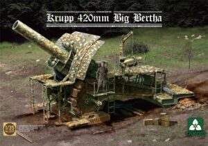 Takom PKTAK02035 German Army Krupp 420mm 'Big Bertha' Super‑Heavy Siege Howitzer - 1:35 Scale