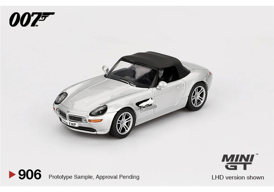 MiniGT MGT00906-007E James Bond - The World Is Not Enough - BMW Z8 (LHD) - 1:64 Scale