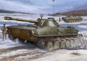 Trumpeter PKTM00380 PT-76 Russian Amphibious Tank - 1:35 Scale