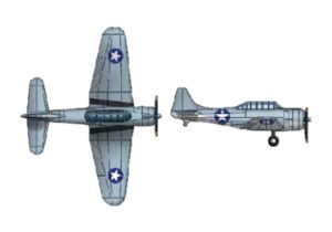 Trumpeter PKTM03402 SBD-3 Dauntless (qty 18) - 1:700 Scale