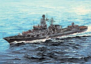 Trumpeter PKTM05722 Marshal Ustinov Russian Slava Class Cruiser - 1:700 Scale