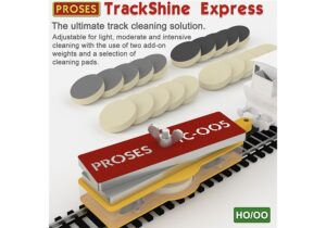Proses PTC-505 HO/OO Gauge 'TrackShine Express' Track Cleaning Car - OO Gauge