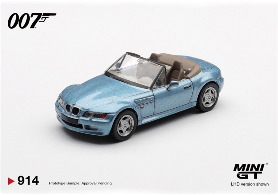 MiniGT MGT00914-007E James Bond - Goldeneye - BMW Z3 (LHD) - 1:64 Scale