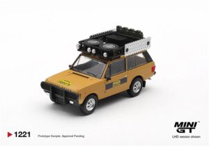 MiniGT MGT01221-L Range Rover 1981 Camel Trophy Sumatra K.Stoppa and A.Valldorf (LHD) - 1:64 Scale