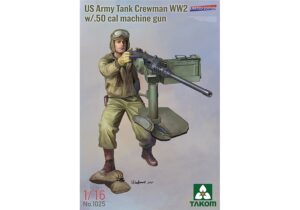 Takom PKTAK01025 US Army WW2 Tank Crewman w/ .50 cal machine gun Limited Edition Figure - 1:16 Scale