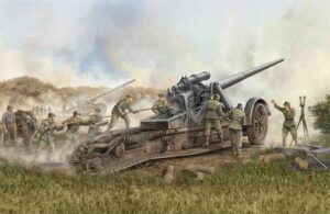 Trumpeter PKTM02313 German Army 17cm Kanone 18 Heavy Gun - 1:35 Scale