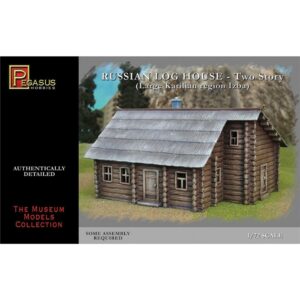 Pegasus PKPG7704 Russian Two-Storey Log House - 1:72 Scale