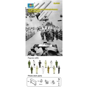 Trumpeter PKTM06632 US WWII Surrender Acceptance Ceremony 1945 Figures (Qty 69) - 1:200 Scale