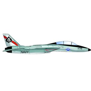 Trumpeter PKTM06220 US F-14D Tomcat (Qty 6) Aircraft Accessory Pack - 1:350 Scale