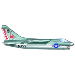 Trumpeter PKTM06225 US A-7E Corsair II (Qty 6) Aircraft Accessory Pack - 1:350 Scale