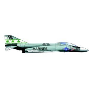 Trumpeter PKTM06219 US F-4J Phantom (Qty 6) Aircraft Accessory Pack - 1:350 Scale