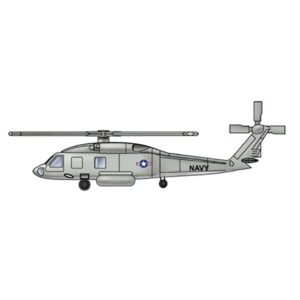 Trumpeter PKTM06239 US SH-60F Oceanhawk (Qty 6) Helicopter Accessory Pack - 1:350 Scale