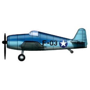 Trumpeter PKTM06210 US F6F Hellcat for USS Essex (Qty 6) Aircraft Accessory Pack - 1:350 Scale