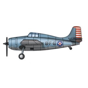 Trumpeter PKTM06202 US F4F-4 Wildcat for USS Hornet (Qty 10) Aircraft Accessory Pack - 1:350 Scale