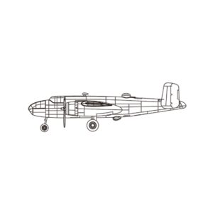 Trumpeter PKTM04204 US B-25 Mitchell (Qty 5) Aircraft Accessory Pack - 1:200 Scale