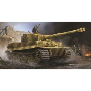 Trumpeter PKTM09540 German Army Tiger I Heavy Tank w/ Zimmerit (Late) - 1:35 Scale