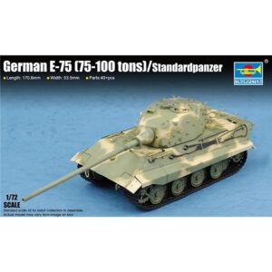 Trumpeter PKTM07125 German Army E-75 Standardpanzer Heavy Tank - 1:72 Scale