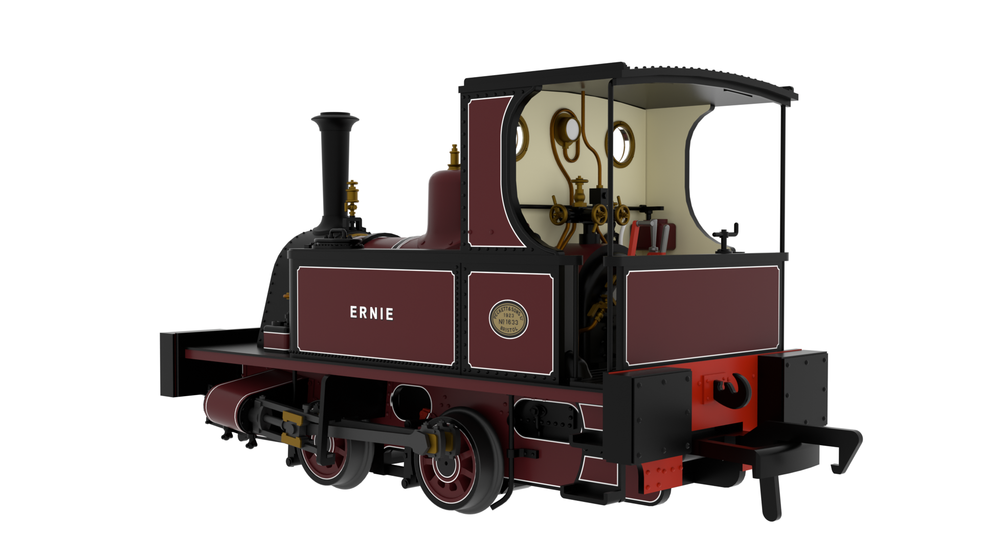 Rapido 816006 Peckett 1287 Class - 'Ernie' - Lined Maroon - OO Gauge (DCC Ready)