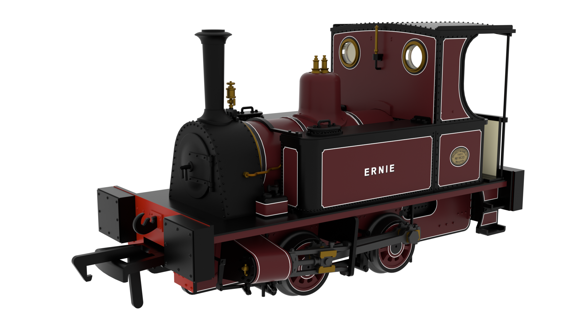 Rapido 816006 Peckett 1287 Class - 'Ernie' - Lined Maroon - OO Gauge (DCC Ready)