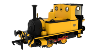 Rapido 816007 Peckett 1287 Class - Yellow with Wasp Stripes - OO Gauge (DCC Ready)