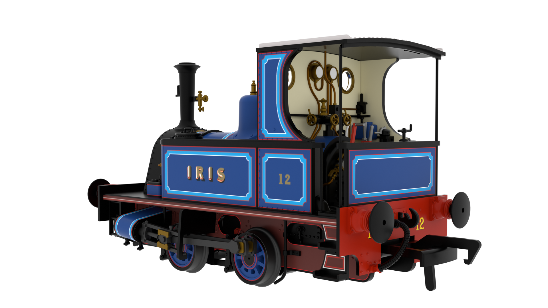 Rapido 816008 Peckett 1287 Class - 'Iris' - Lined Blue - OO Gauge (DCC Ready)