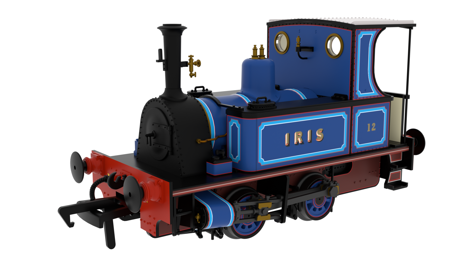 Rapido 816008 Peckett 1287 Class - 'Iris' - Lined Blue - OO Gauge (DCC Ready)