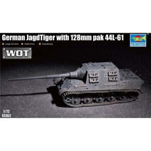 Trumpeter PKTM07165 German Army Jagdtiger Tank Destroyer w/ 128mm PaK44 L-61 - 1:72 Scale