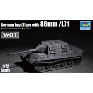 Trumpeter PKTM07166 German Army Jagdtiger Tank Destroyer w/ 88mm KwK L/71 - 1:72 Scale