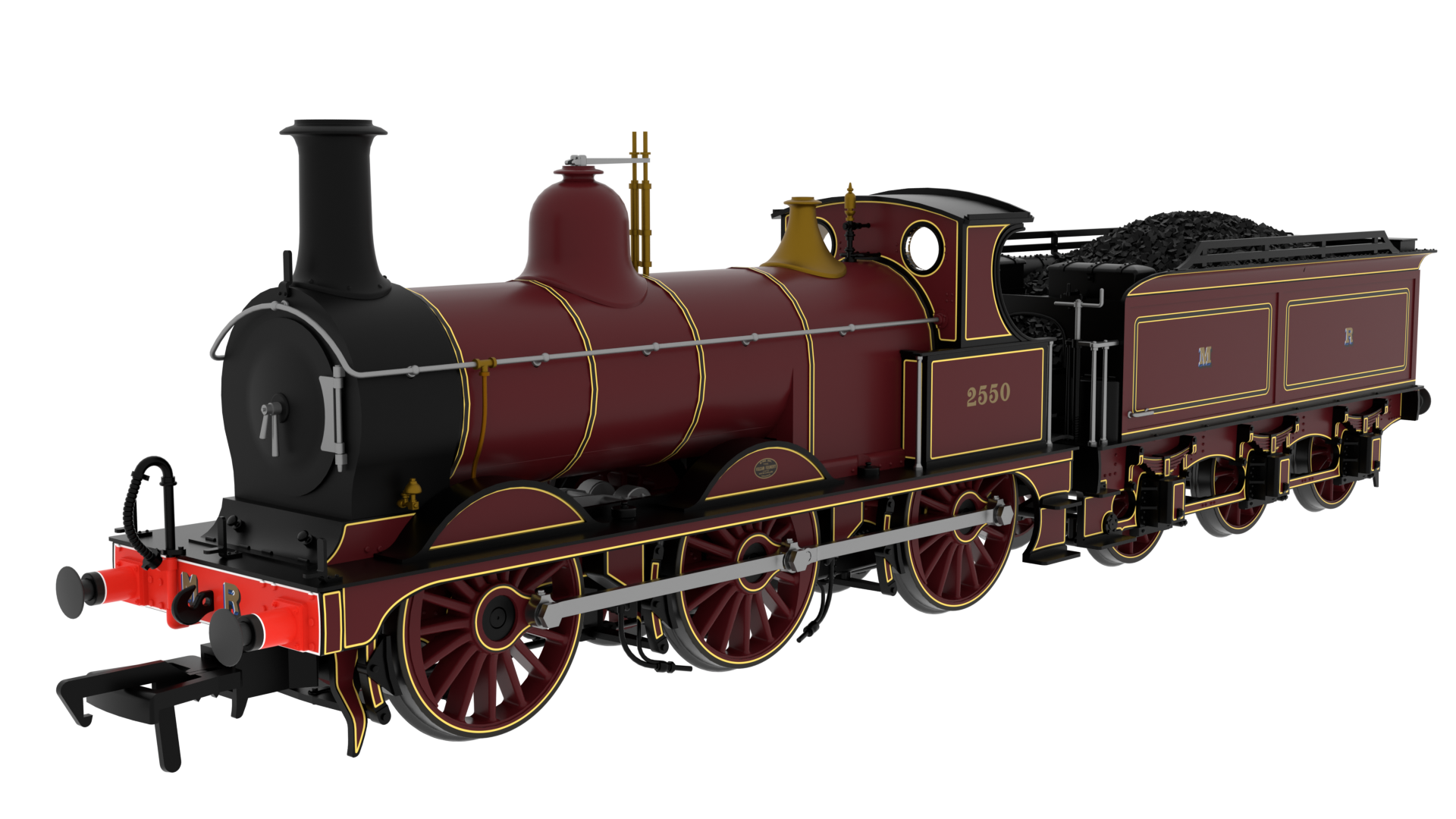 Rapido 837001 Midland Class M 0-6-0 - No.2250 - MR Fully Lined Crimson - OO Gauge (DCC Ready)
