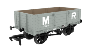 Rapido 845004 Midland D299 5-Plank Open Wagon - No.113614 - MR Grey (Post-1917) - OO Gauge