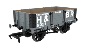 Rapido 845015 Midland D299 5-Plank Open Wagon - No.5021 - H&BR Grey - OO Gauge