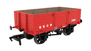 Rapido 845017 Midland D299 5-Plank Open Wagon - No.C105 - SECR Red Oxide - OO Gauge