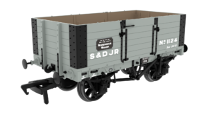Rapido 845208 Midland D301 6-Plank Open Wagon - No.1124 - SDJR Grey - OO Gauge