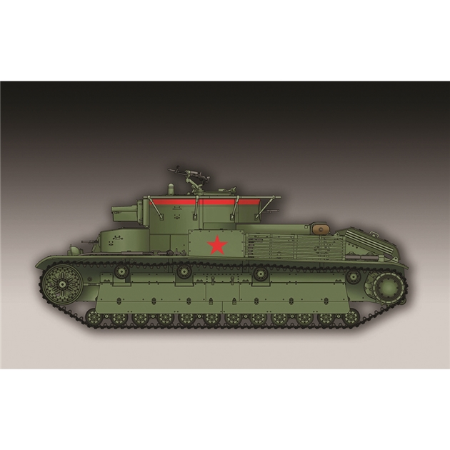 Trumpeter PKTM07150 Soviet Army T-28 Medium Tank (Welded) - 1:72 Scale