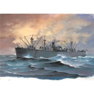 Trumpeter PKTM05755 US Merchant Marine SS Jeremiah O'Brien D-Day Liberty Ship - 1:700 Scale