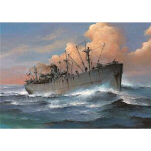 Trumpeter PKTM05756 US Merchant Marine SS John W Brown D-Day Liberty Ship - 1:700 Scale