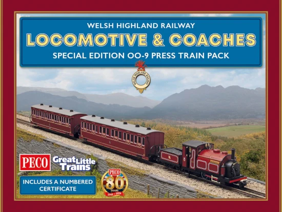 Peco GR1005 Special Edition WHR - PRESS TRAIN PACK OO-9 OO9 Gauge