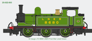 Dapol 2S-022-003 J72 8680 LNER Post-War Lined Green DCC READY N Gauge