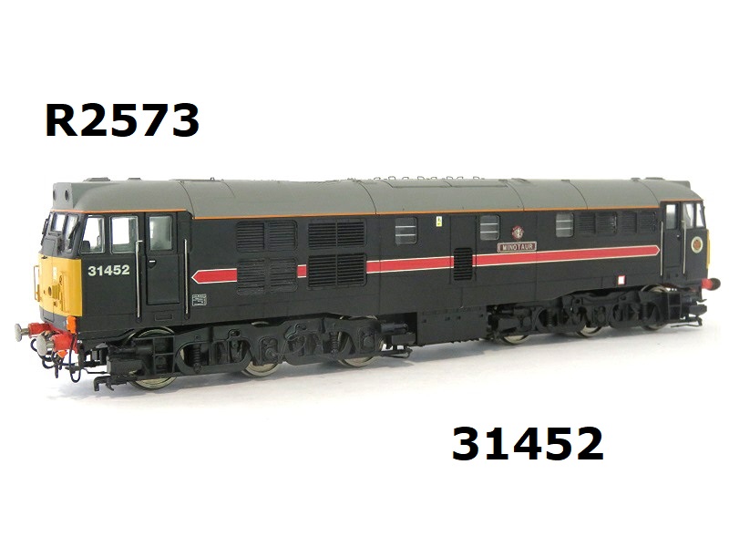 Hornby R2573P1 Class 31 31452 "Minotaur" In Fragonset Livery DCC READY OO Gauge PREOWNED