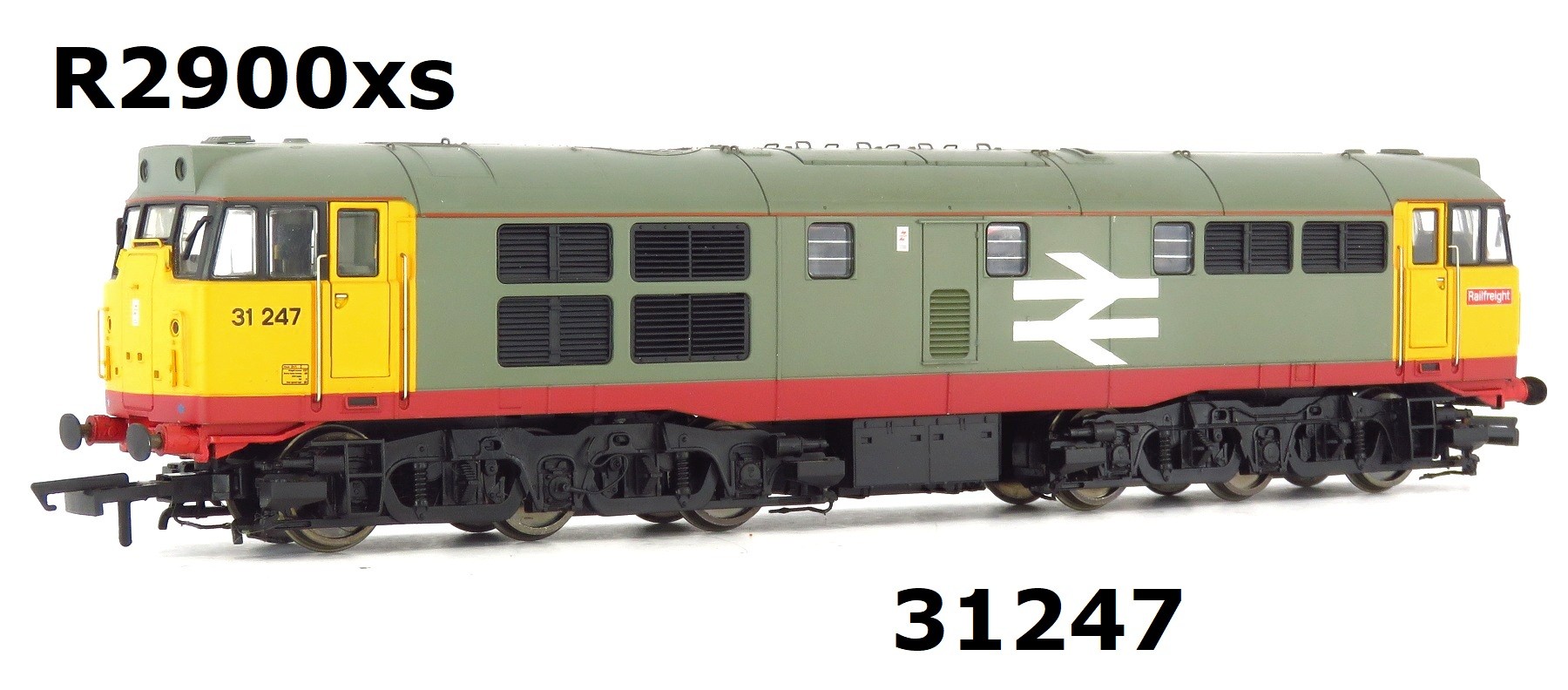 Hornby R2900XSP1 Class 31 31247 In Railfreight Red Stripe Livery DCC SOUND FITTED OO Gauge PREOWNED