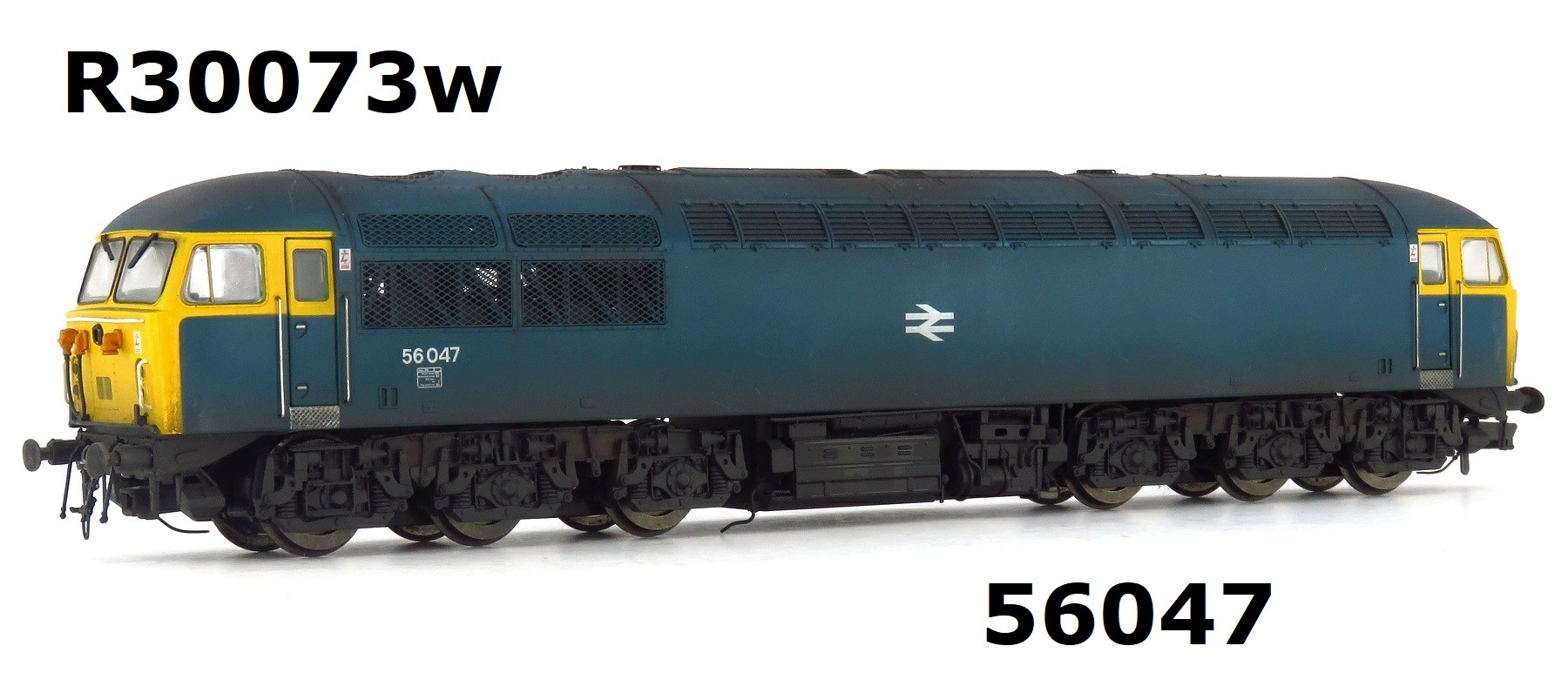 Hornby R30073WP Class 56 56047 In BR Blue Livery Medium Weathered DCC READY OO Gauge PREOWNED