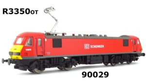 Hornby R3350OTP Class 90 90029 In DB Schenker Livery Directional Lights, Cab Lights & Driver DCC SOUND FITTED OO Gauge PREOWNED