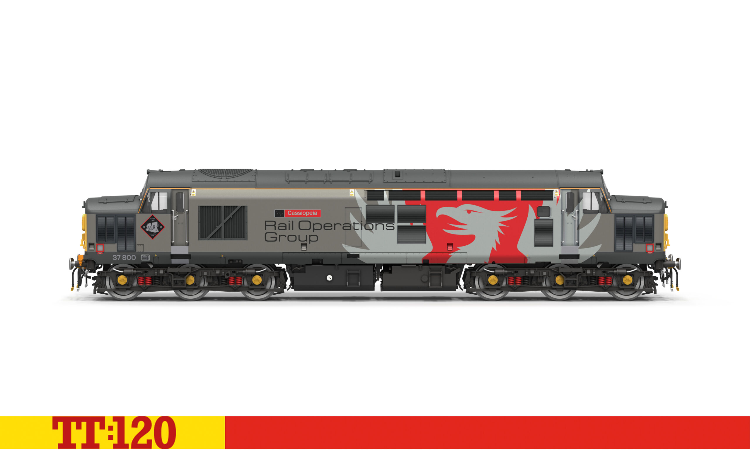 Hornby TT3062M Class 37/7 37800 'Cassiopeia' - Rail Operations Group Europhoenix - TT:120 Gauge (DCC Ready)
